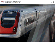 Tablet Screenshot of itwengineeredpolymers.com